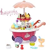 Ark miido Ice Cream Cart Eiswagen Kinder Eiscreme Eisverkauf Spielset-Set für 3...