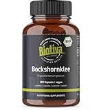 Biotiva Bockshornklee-Samen Bio 150 Kapseln - 600mg Bockshornkleesamen-Pulver -...