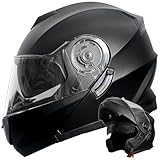 Klapphelm Motorradhelm RALLOX 160 matt schwarz Größe XL Sturzhelm Helm Rollerhelm