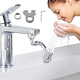 1440° Drehbarer Wasserhahn Strahlregler, APPASO Wasserhahn Aufsatz Luftsprudler...