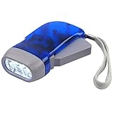 DIGIFLEX Batterielose Solar LED Taschenlampe mit Dynamo und 3 LEDs für Camping uto,...