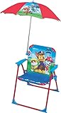 Jemini Paw Patrol Kinder-Klappstuhl mit Sonnenschirm, Legierter Stahl, blau,...