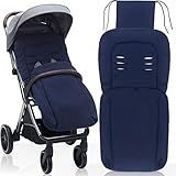 Fillikid Fußsack ST3911 Sommerfußsack für Buggy Kinderwagen Jogger (Dunkelblau)