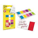 Post-it 683-5CBP Index Mini Promotion 5 x 20 Haftstreifen im Spender, 11,9 x...