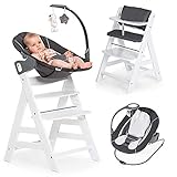 Hauck Alpha Plus Weiß Newborn Set Deluxe - Baby Holz Hochstuhl ab Geburt mit...