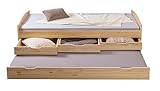 Inter Link - Funktionsbett - Kinderbett - Einzelbett mit Stauraum - Bett mit...