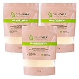 GreatVita Mandelmehl, naturbelassen, blanchiert, (3 x 1000g) gemahlene Mandeln