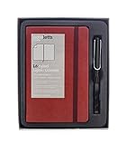 Lamy Safari Füllfederhalter, Schwarz & Rot Notizkärtchen liniert Notebook Geschenk-Box