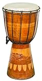 40cm Anfänger Djembe Trommel Bongo Drum Buschtrommel Afrika-Style handgeschnitzt aus...