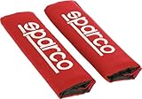 Sparco SPC1204RD Seat Belt Padding Protector Car Travel, 2 Units, Rosso