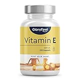 Vitamin E 210 Kapseln - 400 IE bioaktives Vitamin E pro Kapsel - Hochdosiert für 7 Monate...
