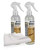 Trevendo® Set - 2x 250 ml Woca Gerbsäurefleckenspray inkl. Microfasertuch