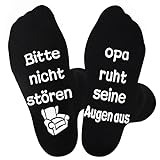 Jeasona Opa Socken Anti-Rutsch Herren 43-46 Opa Geschenke Geburtstag Geschenk Opa Vatertag...