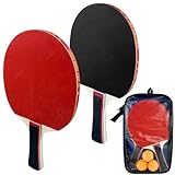 Diompirux Premium Tischtennis Schläger Set mit 2 Tischtennisschlägern, 3...