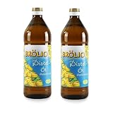 Brölio - Distelöl, 2 x 0,75 Liter Glasflasche, reich an natürlichem Vitamin E, 100%...