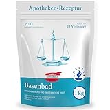 Helfe Basenbad (1kg) - Basisches Badesalz für Entgiftung, Entsäuerung &...