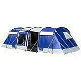 Skandika Tunnelzelt Montana Sleeper Protect 8 Personen | Camping Zelt mit...