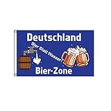 Stormflag Deutschland Bier statt Wasser Flagge 3x5FT Bier Zone Fahne 90cmx150cm...