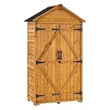 M MCombo Gartenschrank Geräteschuppen Werkzeugschrank Outdoor-Schrank Gartenbox...