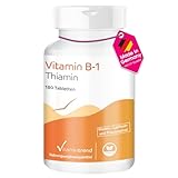 Vitamin B1 (Thiamin) 100mg -180 vegane Tabletten ! 6-MONATS-VORRAT ! Hochdosiert |...