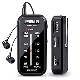 PRUNUS J-985 Mini Radio Klein UKW/FM/AM-Transistorradio, Taschenradio mit...