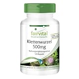 Fairvital | Klettenwurzel 500mg - Klettenwurzel + Zink - HOCHDOSIERT - VEGAN - 120 Kapseln...