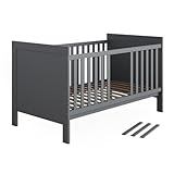 VitaliSpa Babybett Ajaton, Grau, 144.4 x 83 cm