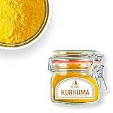 KURKUMA PULVER BIO | EDEL KRAUT 100% reines BIO Curcuma Pulver im Premium Glas - für...