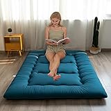 YOSHOOT Futon Matratze Verdicken Bodenmatratze, Japanische Faltbare Tatami Matte, Roll Up...