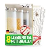 Chillife Mottenfalle Lebensmittel Set | 8 Pheromonfallen gegen...