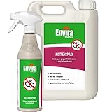 Envira Motten-Spray 500 ml + 2 Liter Drucksprüher - Mittel gegen Motten,...