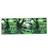 Mipcase Aquarium Hintergrund Papier 3D Wallpaper Pflanzen Dekor Botanisches Poster...