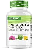 Mariendistel Artischocken Löwenzahn Komplex - 240 Kapseln (4 Monatsvorrat) -...