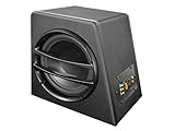 AXTON AXB20A – 20 cm / 8 Zoll Aktiv-Subwoofer, kompakte Auto Bassbox mit...