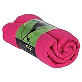 Bodhi GRIP2 Yoga Towel | Handtuch mit Anrtirutsch-Noppen (Himbeer-pink) |...