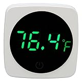 Digitales Aquarium-Thermometer, Hochpräziser Mini-Aquarium-Temperatursensor, LED-Anzeige,...