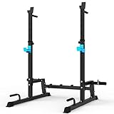 JX FITNESS Squat Rack Multi-Funktions Barbell Rack Höhenverstellbarer...