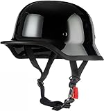 Deutsche Halbhelm Retro Halbschalenhelm ECE-Zulassung Motorradhelm Open Face Helm Mit...