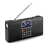 Raddy RD33 Tragbares DAB/DAB+ Radio, Digitales Wiederaufladbares Radio FM...