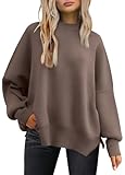 Tincini Pullover Damen Strickpullover Winter Rundhals Pulli Herbst Lose Sweatshirt Warm...