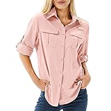 yeyity Hemd Damen UPF 50+ UV Schutz Langarmshirt Damen Outdoor Schnelltrocknend Sommer...