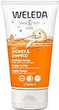 WELEDA Bio Kids 2in1 Shower & Shampoo Fruchtige Orange, Naturkosmetik Duschgel...