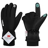 QIFENGL wasserdichte Winterhandschuhe Herren Damen Touchscreen Handschuhe, 3M...