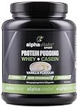 High Protein Pudding Creme 500g - Vanille - cremiges High Protein Pudding Pulver mit Whey...