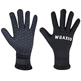 WEAXIO Neoprenhandschuhe Tauchhandschuhe 3mm Männer Frauen, Thermohandschuhe...