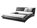 Supply24 since 2004 Designer Echtleder Bett / echtes Lederbett Miami schwarz oder Weiss...