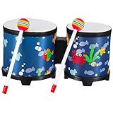 Supvox Rhythmusstäbe Musikinstrument Bongo-Trommeln Anfänger-Musikinstrumente Für...