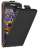 mumbi Echt Leder Flip Case kompatibel mit Samsung Galaxy S5 / S5 Neo Hülle...