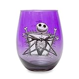 Disney The Nightmare Before Christmas Jack Skellington Weinglas ohne Stiel, Violett