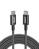 Anker New Nylon USB-C auf USB-C Ladekabel, 100W Typ-C Ladekabel 3m lang,...